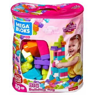 Mega Bloks DCH62 Big Building Bag, Pink