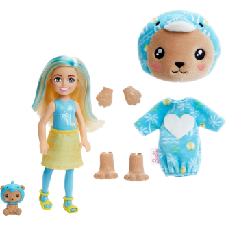 Barbie Cutie Reveal Chelsea Doll Animal Plush Costume & Accessories