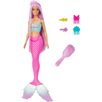 Barbie Mermaid Doll Pink Hair Princess Gift Toy