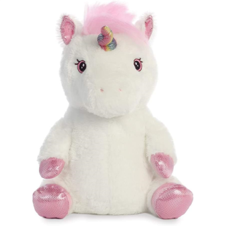 Aurora Dream Reversible Unicorn Cushion Plush Toy