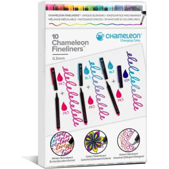 Chameleon Fineliners 10 Pack Drawing Pens