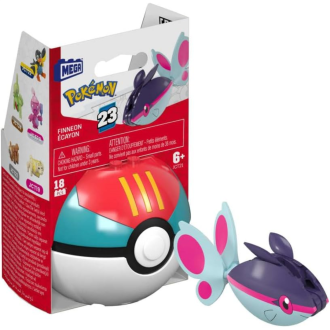 Mega Construx Pokemon Finneon Poke Ball Building Set