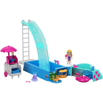 Polly Pocket Splashtastic Pool Surprise Playset FTP75