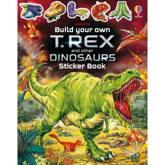 Usborne 318266 BUILD YOUR OWN T REX and other DINOSAURS Sticker Book