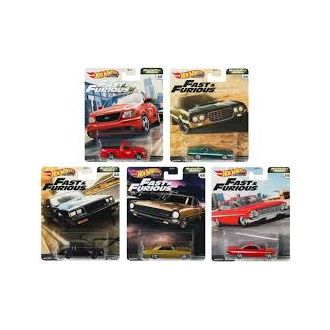 Hot Wheels Premium Fast & Furious Motor City Muscle Set of 5 Die-cast Vehicles