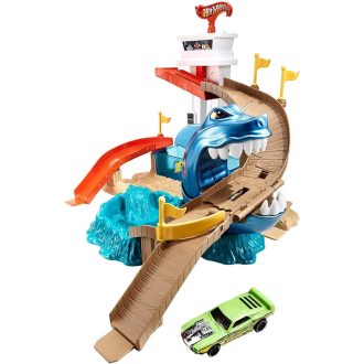 Hot Wheels Colour Shifter Sharkport Showdown Playset Includes Toy Car
