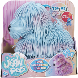 Jiggly Pets Pearlescent Puppy Blue Interactive Electronic Puppy
