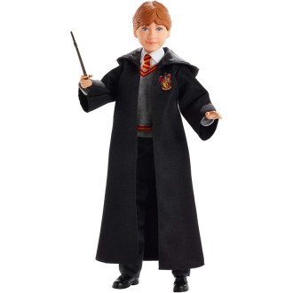 Ron Weasley with Hogwarts Uniform/Robe and Wand Harry Potter Doll