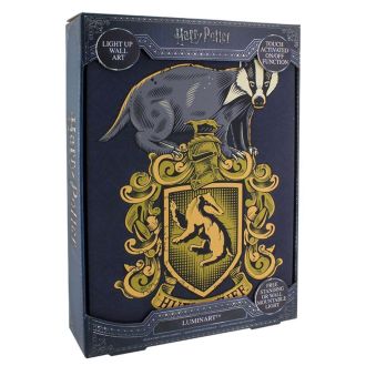 Official Harry Potter Luminart Hufflepuff Wall Art Touch Activated Night Light