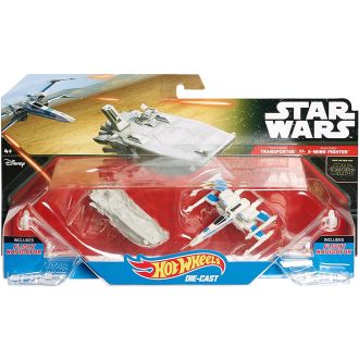 Hot Wheels Star Wars Transporter VS X-Wing Fighter includes Flight Navigator