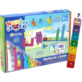Learning Resources MathLink Cubes Numberblocks 1-10 Activity Set