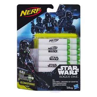 Nerf B7865 Star Wars Disney 14 Glowstrike Darts Refill Pack