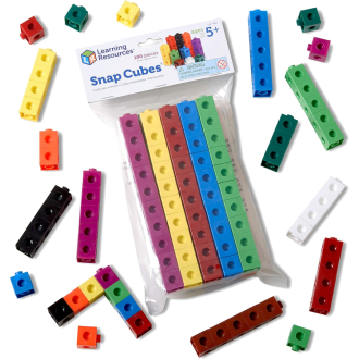 Learning Resources Snap Cubes Math Manipulatives Building Cubes 
