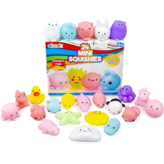 Abeec 24 Mini Squishies Sensory Toy Set for Kids