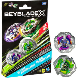 Beyblade X Knife Shinobi vs Keel Shark Battle Toy Set
