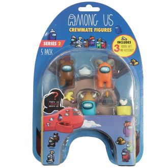 Among Us Series 2 Crewmate Figures - 5-Pack, Box 1